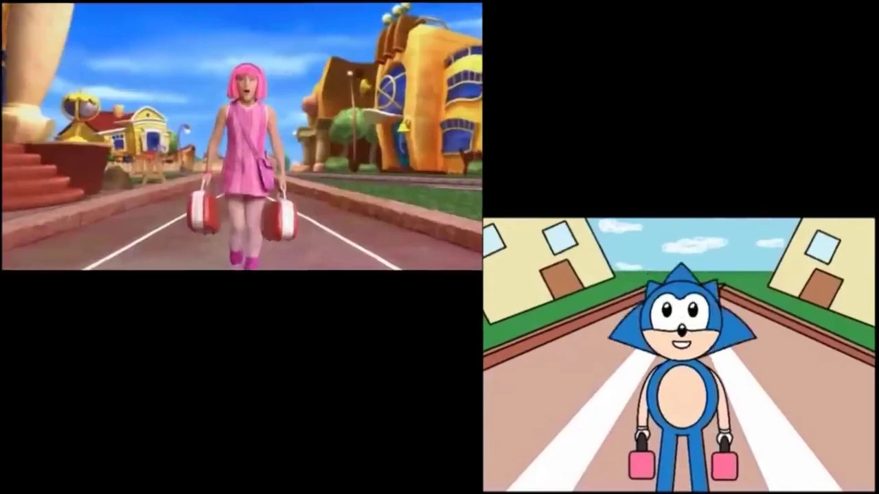 Sonic Underground/Lazy town Official Comparison video